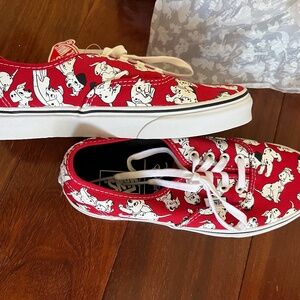 RARE! Vans sneakers with Disney 101 Dalmatians RED Brand NEW in BOX